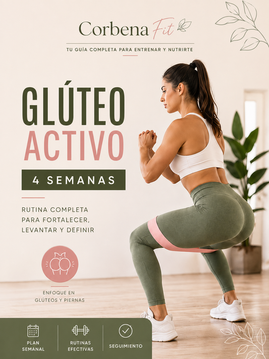 Glúteo Activo 4 Semanas + Recetario de Regalo